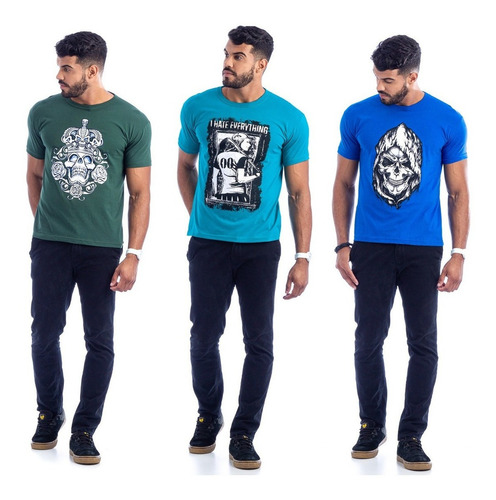 10 Camisas Camisetas Masculinas Baratas Atacado Diversas