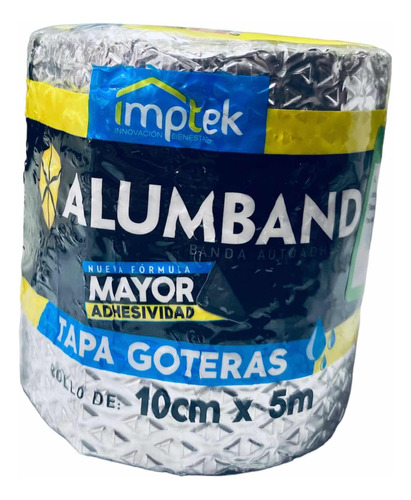 Cinta Tapa Goteras Autoadhesiva Alumband 10cm X 5m