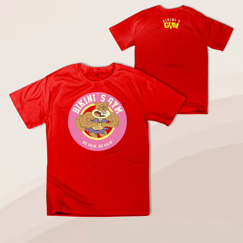Playera Bob Esponja Personajes Gym Bros No Pain Infantil B
