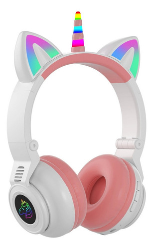 Audífonos Bluetooth Inalámbricos Con Luz De Unicornio Para