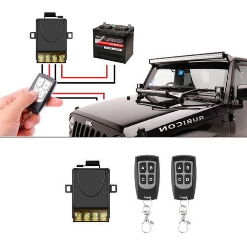 Receptores De 12v A 36v 60a 2 Controles, 4x4, Camiones, Led