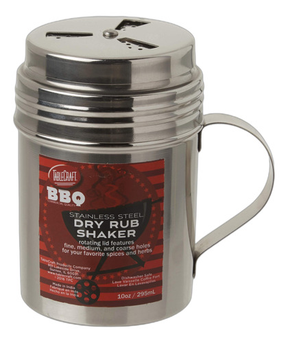 Shaker Shaker De Acero Inoxidable Seco Con Mango, De 10 Oz,