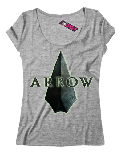 Remera Mujer Arrow Serie Logo Flecha S5 Dtg Premium