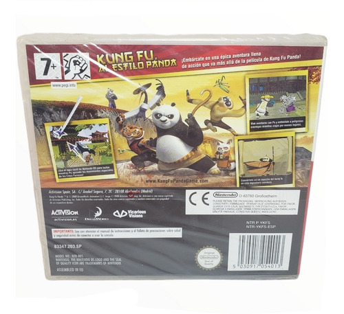 Imagen 2 de 4 de Juego Kung Fu Panda El Videojuego Fisico Sellado Nintendo Ds