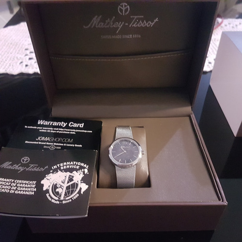 Mathey-tissot Milly Black Mother Of Pearl Dial Ladies Watch