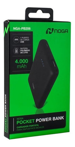 Cargador Portatil Bateria Celular Power Bank Usb Noga Pb206