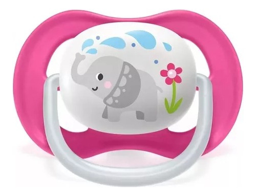 Chupete Ultra Air Rosa Elefante 6-18 M Bebes Philips Avent