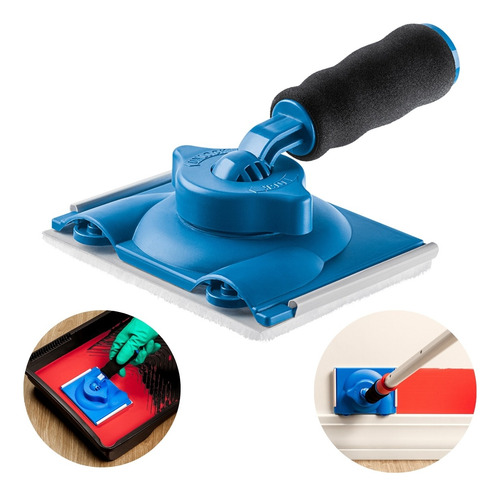 Pad Para Recorte Rodapé Com Cabo 360° Acabamento De Pintura