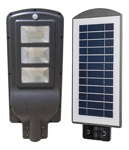 Foco Solar Tipo Poste Led 60w Con Sensor+ Soporte