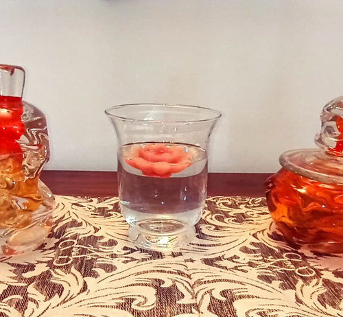 Imagen 3 de 3 de Porta Vela De Cristal Flotante