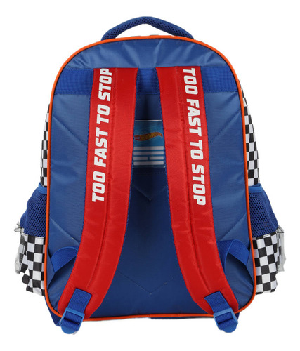 Mochila De Costas Escolar Hotwheels Luxcel Is41501hw Cor Azul