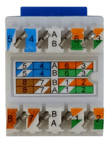 Furukawa Azul Cat6 Utp Multilan Punch Keystone Hembra Rj45 3