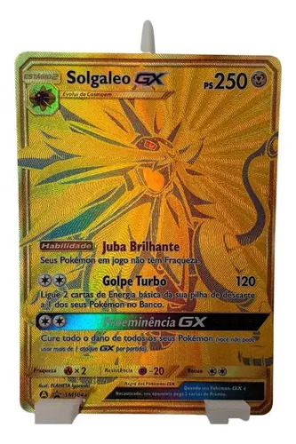 Cartas Pokémon Gold / Douradas Ultra Raras Colecionáveis + Brinde