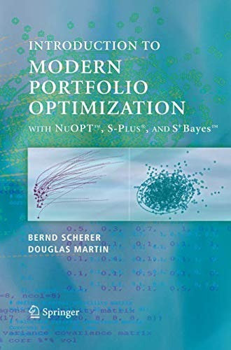 Modern Portfolio Optimization With Nuoptr, Splus®, And S+ba