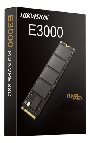 Disco Estado Solido Ssd 256gb Hikvision E3000 M.2 Nvme Gen 3 Color Negro