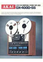 Comprar Catálogo u002F Folder: Tape Deck Akai De Rolo Gx-400d-ss # Novo