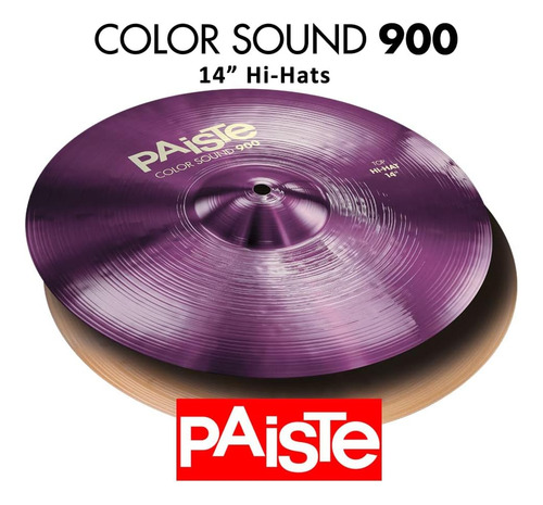 Paiste 14 Pulgadas Color Sound 900 Purple Platos Hi-hat