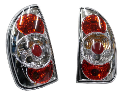 Focos Traseros Para Corsa 5p Pick Up Sw 94-00 Fondo Cromado
