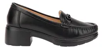 Comprar Zapatilla Confort Tacon Bajo Shosh Negro Mujer 5033