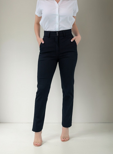 Pantalón De Vestir Para Mujer Corte Recto