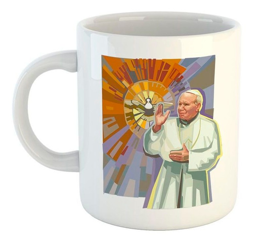 Taza De Ceramica Papa Juan Pablo 2do Religion M5