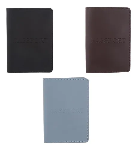 2 New Pu Leather Id Holder Bag Travel Holder Card Case Black