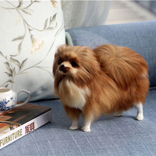 Brinquedo De Pelúcia Modelo De Cachorro Da Pomerânia