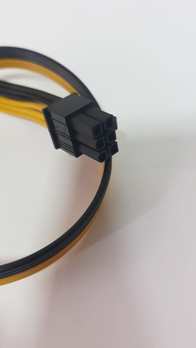 Imagen 2 de 3 de Pcie Splitter Largo ( 84 Cm) 6 Pin Macho A 2 (6+2) Macho