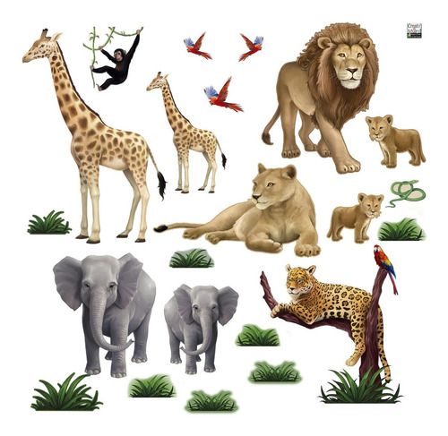 Vinilos Decorativos Create-a-mural: Jungle Animal Par Vpd9