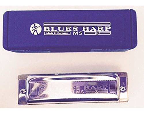 Blues Harp Ms Harmonica In Chrome - Key Of C