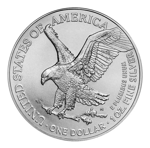 Imagen 2 de 4 de Moneda Usa 1 Dólar 2023 Bu Aguila Americana Plata