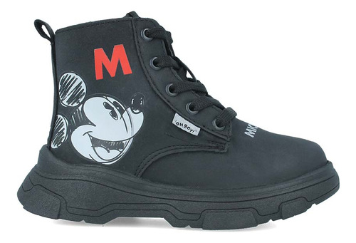 Bota Mickey Mouse Disney Niño Casual Sintetico Negro (15.0 -