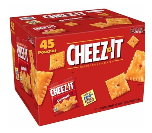 Cheez-it Original 45 Sobres Por Caja Galletas Crackers