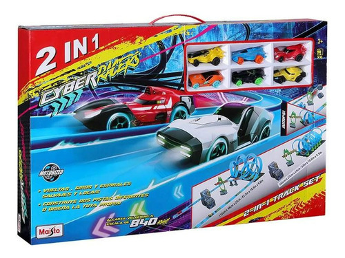 Juego De Pista De Autos Cyber Racers 2 En 1 Maisto