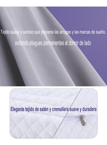 Jeeleeko Almohada Cervical De Espuma Con Memoria 2en1