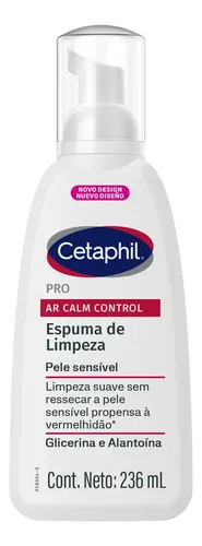 Cetaphil Pro AR Calm Control Espuma de Limpeza Facial para Pele Sensível 236ml