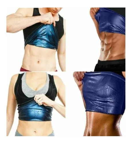 Imagen 2 de 8 de Faja Reductora Hombre Y Mujer Efecto Sauna Adelgazar