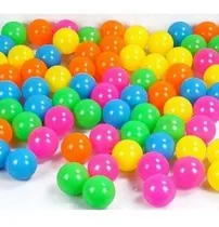 Comprar 100 Pelotas Plasticas Piscina ,carpas, Jardin,colores Vivos