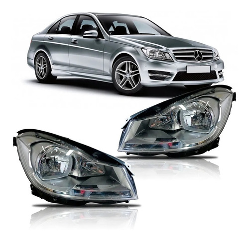 Par Farol Mercedes Classe C C180 C200 2012 2013 2014 Depo