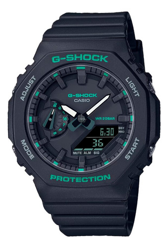 Reloj Mujer Casio Gma-s2100ga-1adr G-shock Color De La Correa Negro Color Del Bisel Negro Color Del Fondo Negro