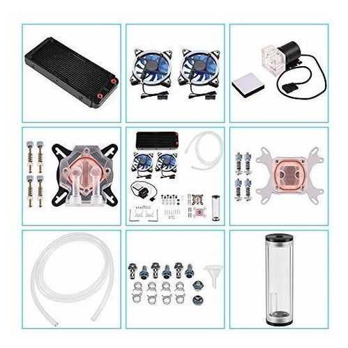 Diy 240mm Water Cooling Kit Cooler Cpu Gpu Pump Re Ir With