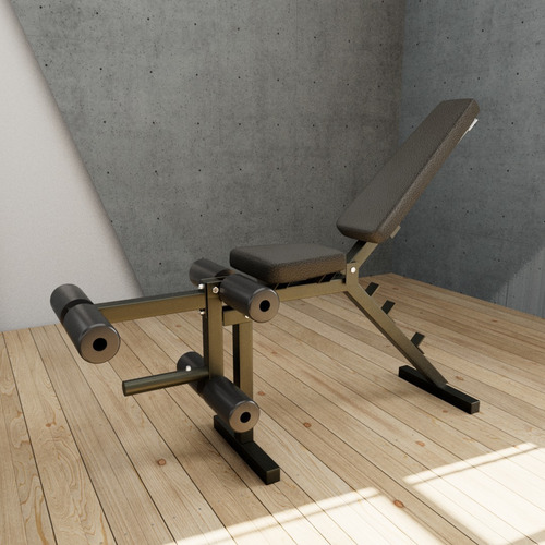 Imagen 5 de 6 de Banco Gym Curl Acostado Benchpress/pierna Inclinable