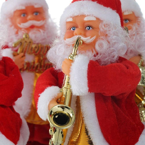 Mz Papá Noel Cantando Decoración Musical De Juguete Navideño