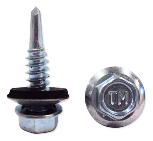 Pija Hexagonal Punta De Broca 14 X 1 Galv. C/acc (100 Pzs)