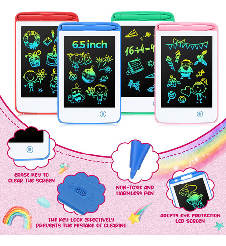 Tableta De Escritura Lcd Zhehao De 6.5 Pulgadas Para Niños