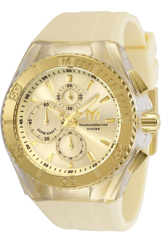 Technomarine Mens Tm-cruise Star Reloj Amarillo De Cuarzo Co