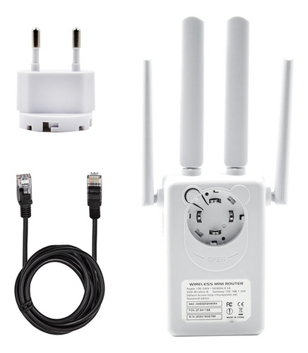 Imagem 7 de 10 de Repetidor Wifi 2800m 4 Antenas Amplificador De Sinal
