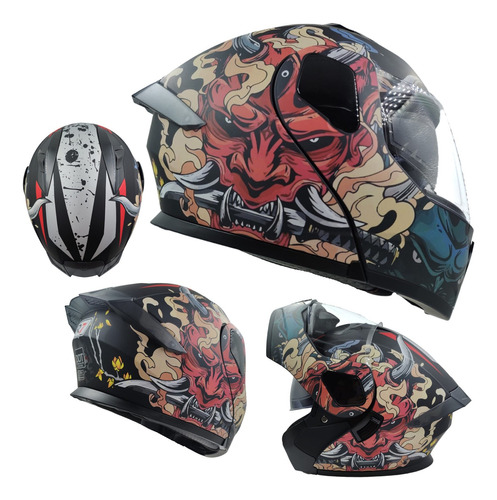 Casco Moto Abatible Certificado Dot Hombre Mujer Dynatos