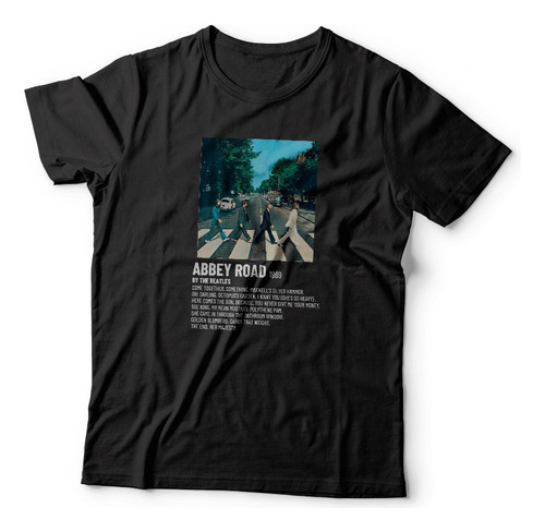 Remera Abbey Road Beatles Música Unisex Algodón Premium