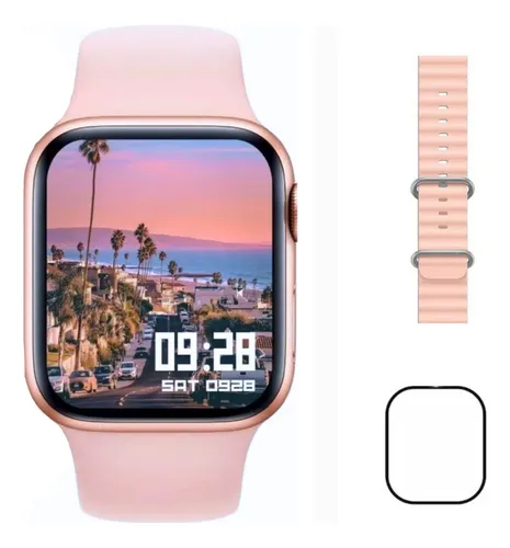 Smartwatch redondo online rosa